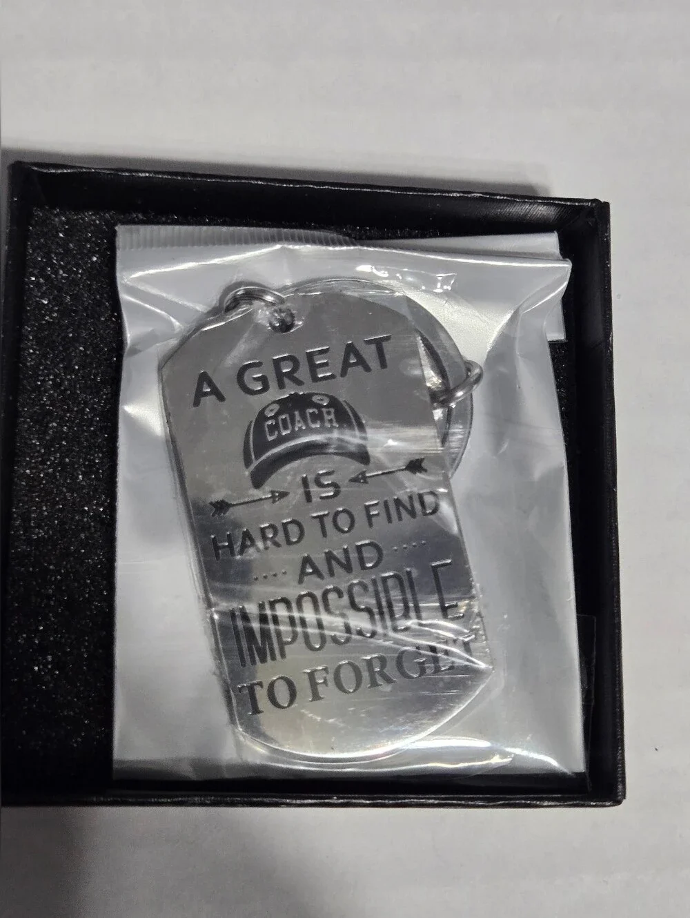 Coach Appreciation Keychain Gift Psalm 91:11 Inspirational Metal Key Ring New
